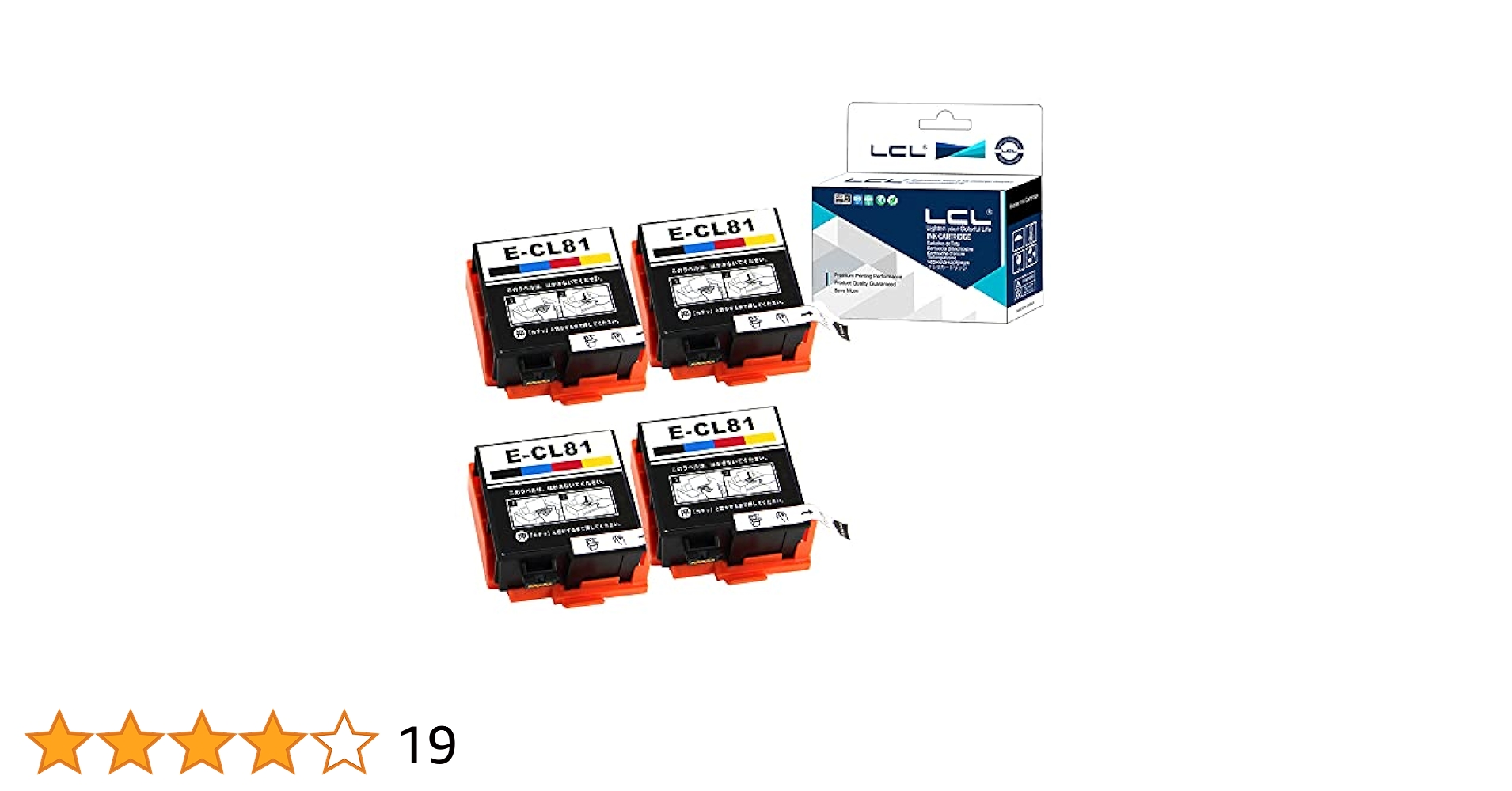 Amazon.co.jp: LCL エプソン用 ICCL81 （4パック カラー4色一
